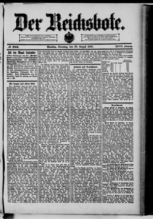 Der Reichsbote vom 29.08.1899