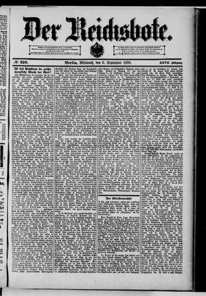 Der Reichsbote vom 06.09.1899
