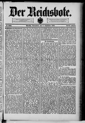 Der Reichsbote vom 09.09.1899