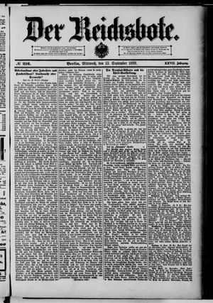 Der Reichsbote on Sep 13, 1899