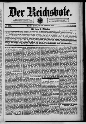 Der Reichsbote vom 29.09.1899