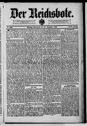 Der Reichsbote vom 30.09.1899