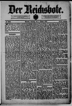 Der Reichsbote vom 01.10.1899