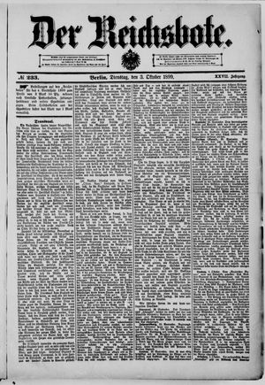 Der Reichsbote vom 03.10.1899
