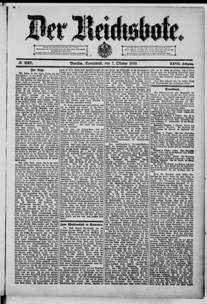 Der Reichsbote vom 07.10.1899