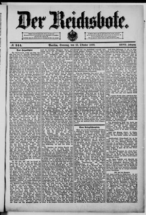 Der Reichsbote vom 15.10.1899