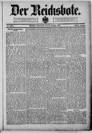 Der Reichsbote vom 19.10.1899