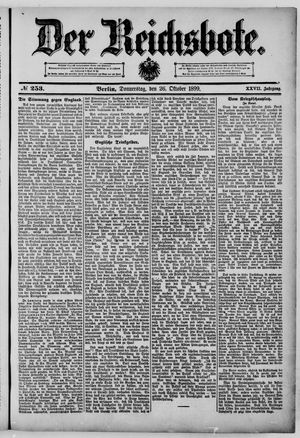 Der Reichsbote vom 26.10.1899