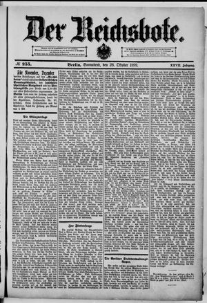 Der Reichsbote vom 28.10.1899
