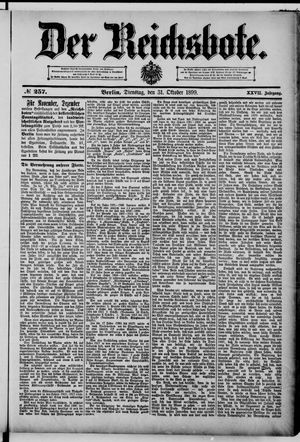 Der Reichsbote on Oct 31, 1899