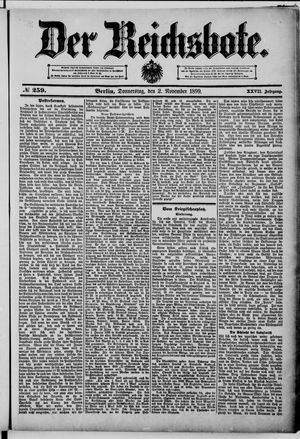 Der Reichsbote vom 02.11.1899