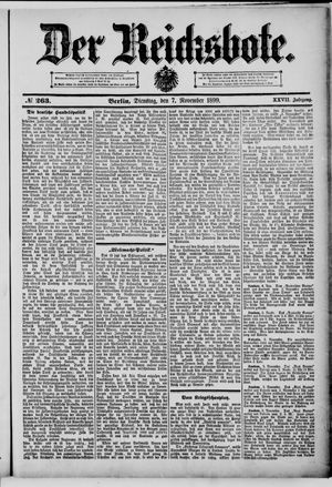 Der Reichsbote vom 07.11.1899