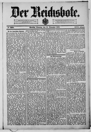 Der Reichsbote vom 12.11.1899