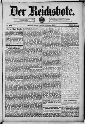 Der Reichsbote vom 24.11.1899