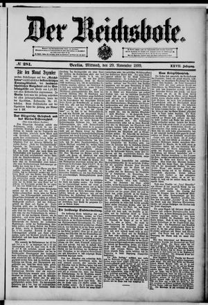 Der Reichsbote vom 29.11.1899