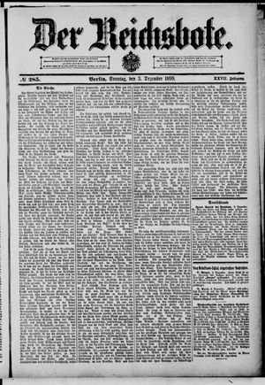 Der Reichsbote vom 03.12.1899