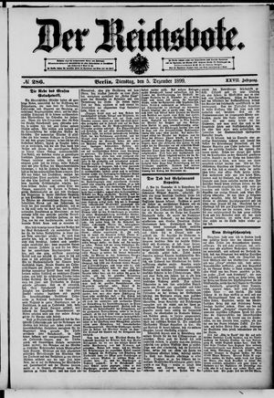 Der Reichsbote vom 05.12.1899