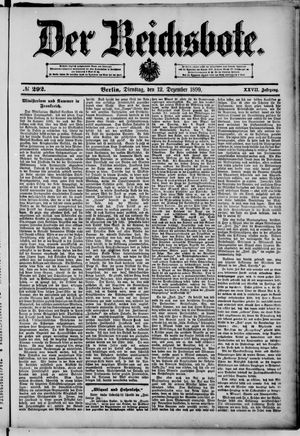 Der Reichsbote vom 12.12.1899