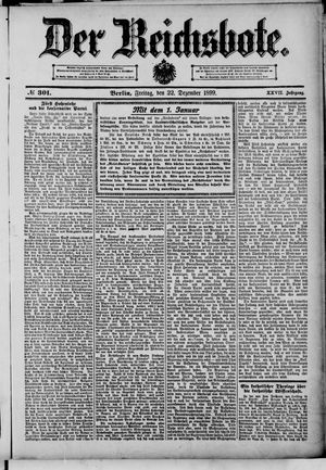 Der Reichsbote vom 22.12.1899