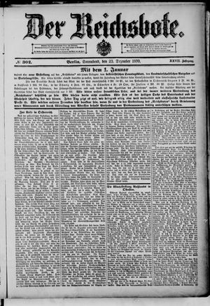 Der Reichsbote vom 23.12.1899