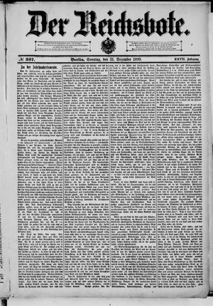 Der Reichsbote vom 31.12.1899