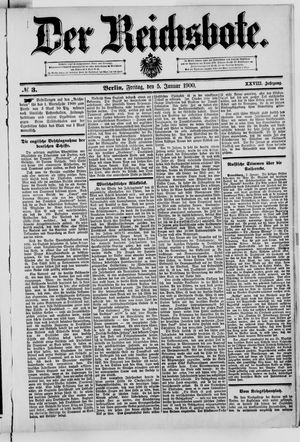 Der Reichsbote vom 05.01.1900