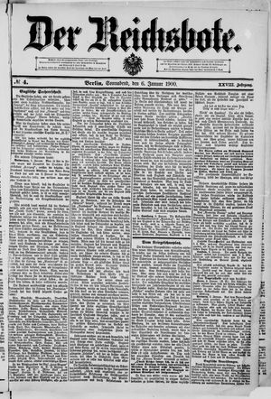 Der Reichsbote vom 06.01.1900