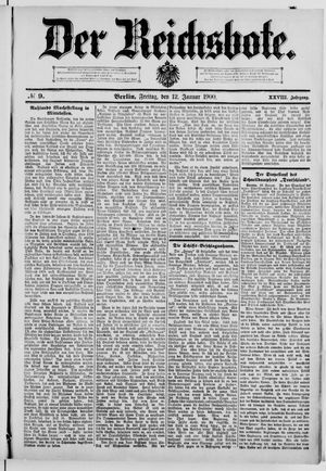 Der Reichsbote on Jan 12, 1900