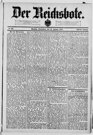 Der Reichsbote vom 13.01.1900