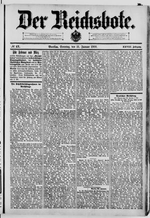 Der Reichsbote on Jan 21, 1900