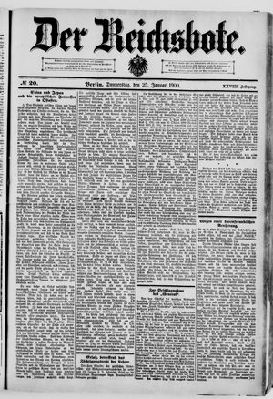 Der Reichsbote vom 25.01.1900