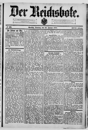Der Reichsbote on Jan 28, 1900