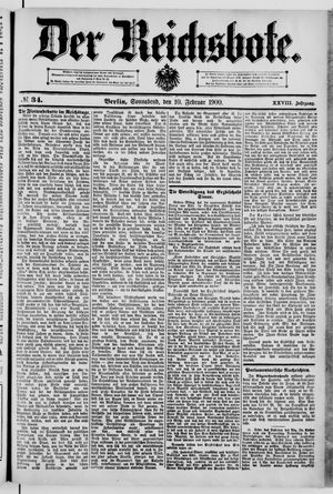 Der Reichsbote vom 10.02.1900