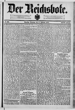 Der Reichsbote on Feb 11, 1900
