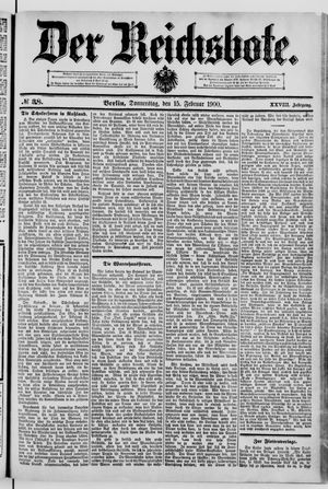 Der Reichsbote vom 15.02.1900