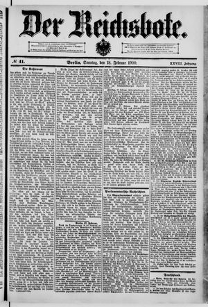 Der Reichsbote on Feb 18, 1900