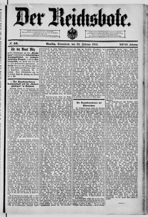 Der Reichsbote on Feb 24, 1900