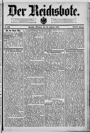 Der Reichsbote vom 28.02.1900
