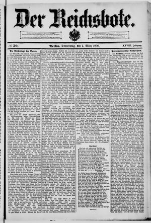 Der Reichsbote on Mar 1, 1900