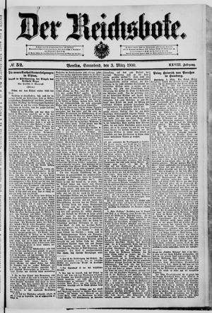 Der Reichsbote on Mar 3, 1900