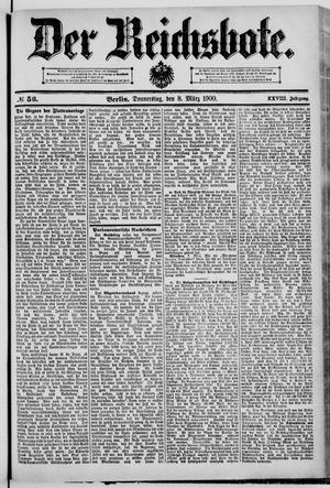 Der Reichsbote vom 08.03.1900