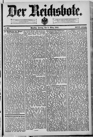 Der Reichsbote vom 09.03.1900