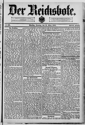 Der Reichsbote on Mar 18, 1900