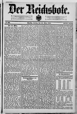 Der Reichsbote vom 23.03.1900