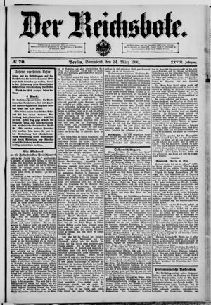 Der Reichsbote vom 24.03.1900