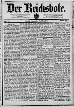 Der Reichsbote vom 25.03.1900