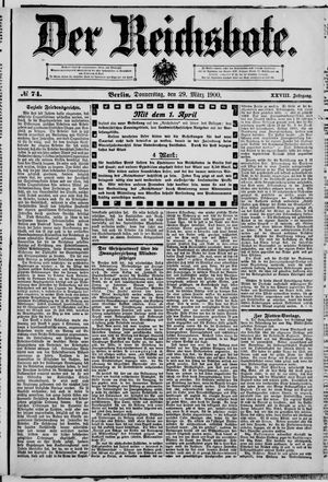 Der Reichsbote on Mar 29, 1900