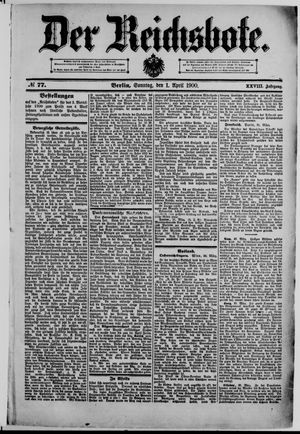 Der Reichsbote vom 01.04.1900
