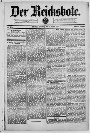 Der Reichsbote vom 03.04.1900