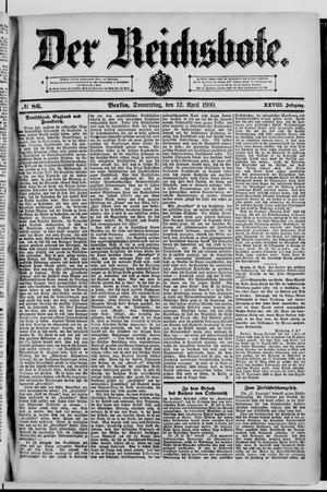 Der Reichsbote vom 12.04.1900